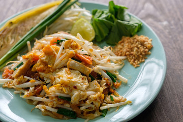 Thai fried noodles.