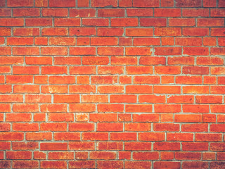 Obraz premium red brick wall simple beautiful vintage loft style of decoration texture background