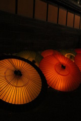 行灯祭り　和傘