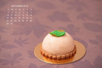 autumn orange dessert for september 2019