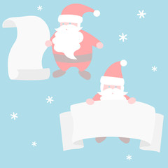 Santa Claus with scroll - Christmas set 