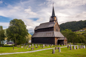 Fototapeta na wymiar Kaupanger Stave Church in Norway