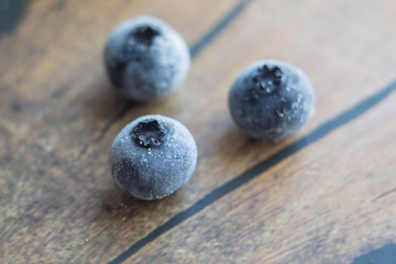 blueberries, macro photo, and a light background, frozen blueberries, summer berries, diet, health