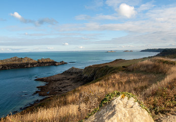 Pointe du Grouin in Cancale. Emerald Coast, Brittany, France ,