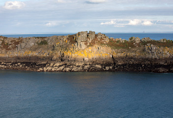 Pointe du Grouin in Cancale. Emerald Coast, Brittany, France ,