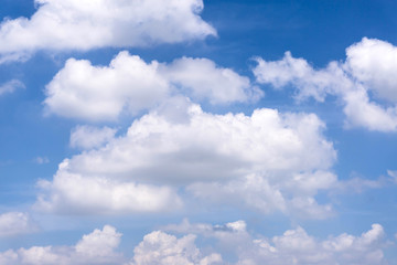Naklejka na ściany i meble blue sky with cloud closeup Blue sky with clouds background blue sky background with tiny clouds Sky daylight. Natural sky composition. Element of design.