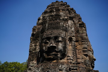 Stone murals and sculptures in Angkor wat, Cambodia