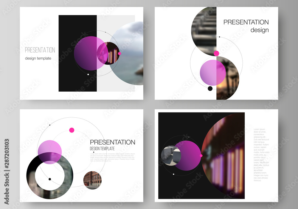 Poster the minimalistic vector layout of the presentation slides design business templates. simple design f