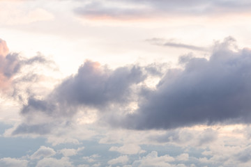 cloudy sky at sunset