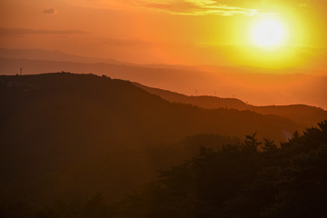 Atardecer de Taiyuan