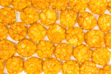 background of thai chili rice cracker