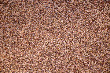 Textured wall of fine stone