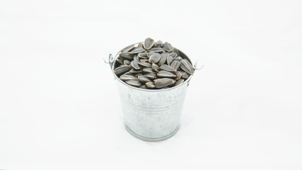 Sunflower seeds in a bucket, Sunflower seeds, seeds, sunflower, Olivia, sunflower oil, cuisine, cooking, harvest, black seeds, food, green food, vitamins, vegan
