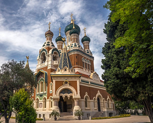 St.Micolas russian orthodox church. City of Nice, southern France	