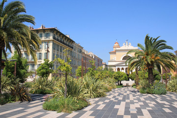 The historic center of the city of Nice, Franch riviera, France
