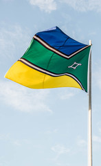 A beautiful view of brazil state flag (bandeira do amapa)