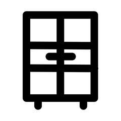 Obraz premium cabinet icon vector