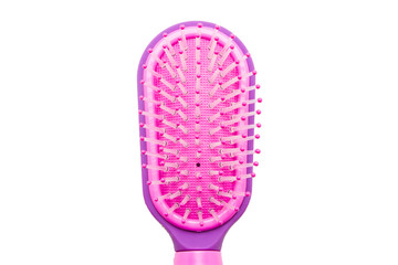 Massage hair comb isolated on white