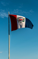 A beautiful view of brazil state flag (bandeira de Alagoas).