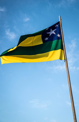 A beautiful view of brazil state flag (bandeira do Sergipe)