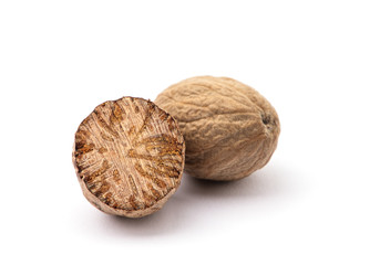 nutmeg isolated on white background