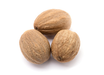 nutmeg isolated on white background