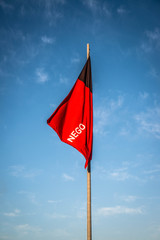 A beautiful view of Brazil state flag (bandeira da Paraiba)