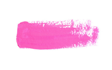 Abstract pink watercolor on white background.