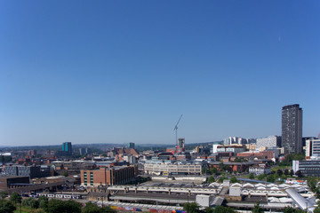 Obraz premium Sheffield City Centre View in Summer