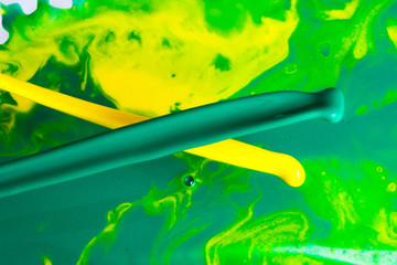 Spills and mixing paints background