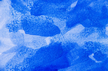 Abstract blue background in watercolor style