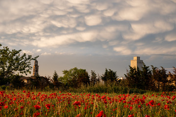 Clouds over the country