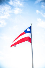 A beautiful view of brazil state flag (bandeira da bahia)