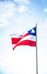 A beautiful view of brazil state flag (bandeira da bahia)