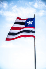 A beautiful view of brazil state flag (bandeira do maranhão)