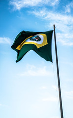 A beautiful view of brazil state flag (bandeira do ceara)