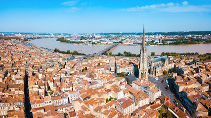 Bordeaux aerial panoramic view, France