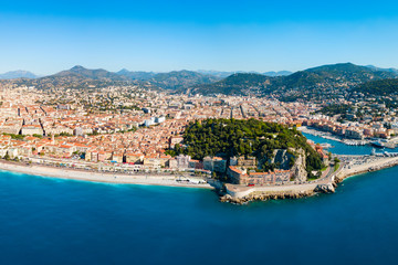 Nice aerial panoramic view, France