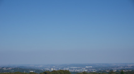 Obraz premium View of Sheffield City from Peak District