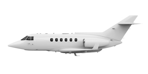 Obraz na płótnie Canvas Private Jet Airplane Isolated