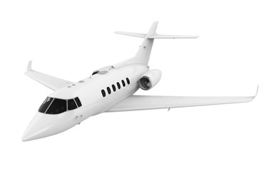Private Jet Airplane Isolated