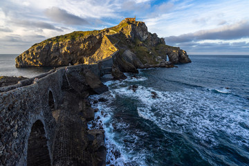 San Juan de Gaztelugatxe is one of the most popular destination in Basque Country, Bermeo, Spain