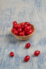 fresh and ripe cranberry fruit on table