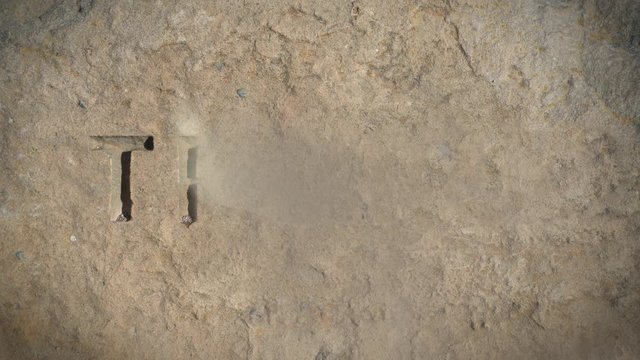 Conceptual Fake News Image Of The Word Truth Disappearing From Stone