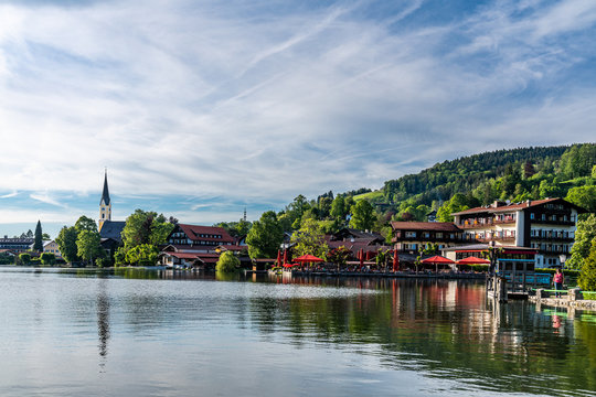 Ort Schliersee am Schliersee in Bayern Deutschland