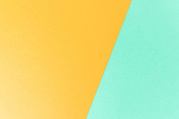 Texture paper yellow and green. Background image. Minimalism, flat lay, place for text.