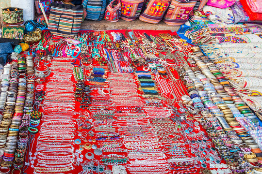 Local market shopping in India