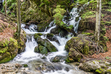 Josefsthaler Wasserfälle - mystischer Wasserfall nahe dem Schliersee in Bayern