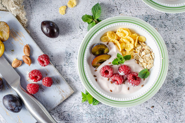 Easy and delicious cornflakes breakfast