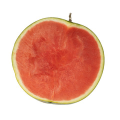 fresh red  watermelon without seeds isolated on white background